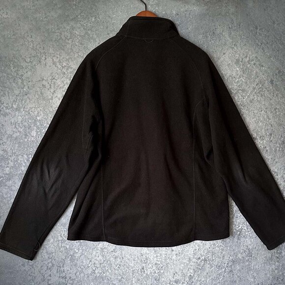 Eddie Bauer Windcutter Fleece 365 Full Zip Jacket Black Polartec WeatherEdge XLT - Picture 2 of 4